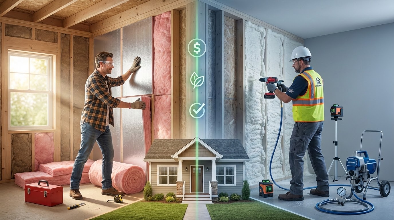 Home insulation decisions: DIY tools vs professional expertise for energy efficiency