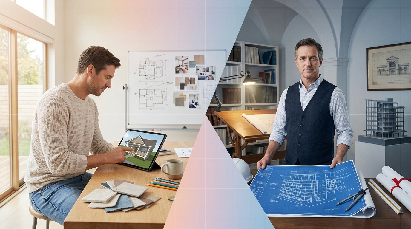 Architect vs designer: choosing the right professional for home or commercial projects