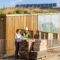 Eco-friendly construction materials: bamboo, recycled wood, and green building in modern design