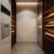 Modern wine cellar design with climate control system and sleek shelving