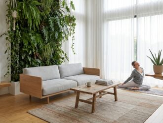 Bright modern home interior showcasing WELL design principles for health-focused living