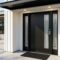 Modern front door replacement showcasing sleek design, enhanced security and curb appeal