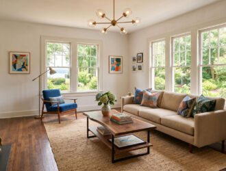 how to make an old house look modern on a budget