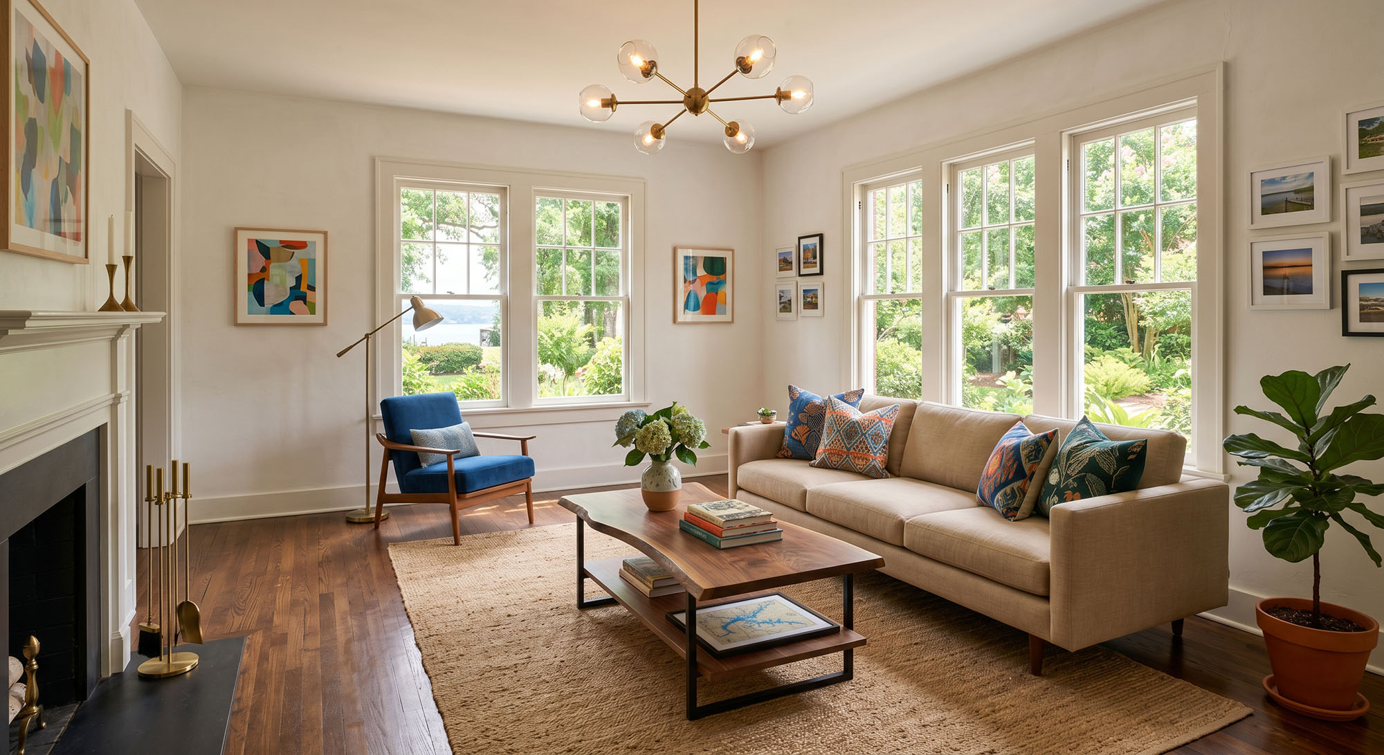 how to make an old house look modern on a budget