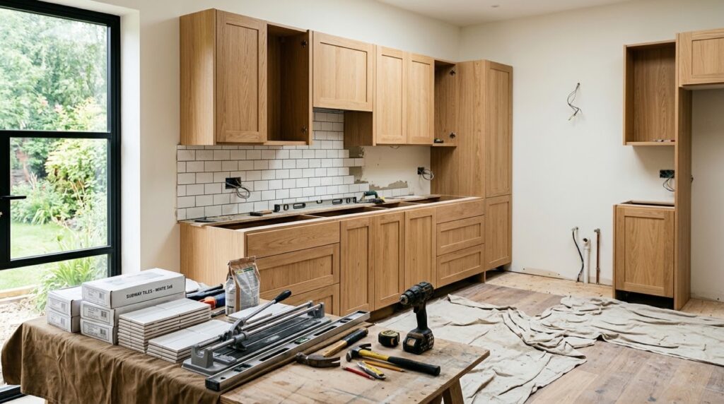 Electrical service panel and copper plumbing demonstrating remodeling projects to hire a professional